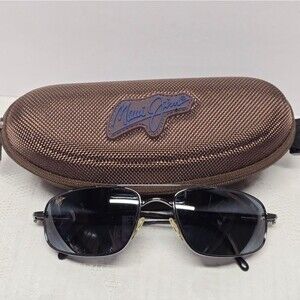 Maui Jim Kahuna MJ 162-02 Rectangular Sunglasses Gunmetal / Neutral Grey